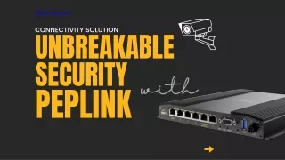 Peplink for security system Peplink router UAE