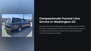 Compassionate Funeral Limo Service in Washington DC