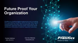 Prolifics Corporation - Corporate PPT