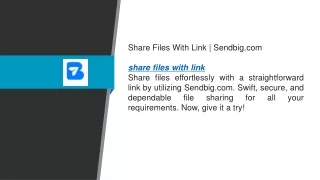 share files with link sendbig com share files