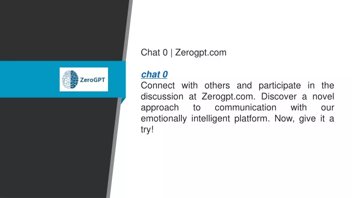 chat 0 zerogpt com chat 0 connect with others