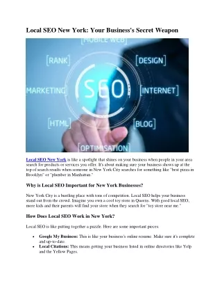 Local SEO New York: Your Business's Secret Weapon