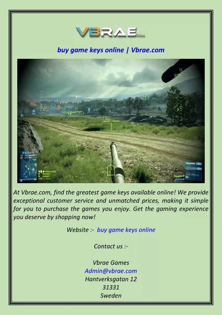 buy game keys online vbrae com