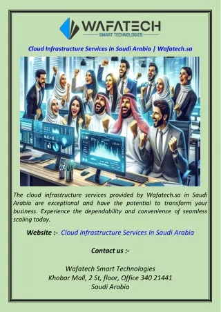 Cloud Infrastructure Services In Saudi Arabia  Wafatech.sa