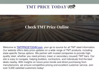 TMT Price Today