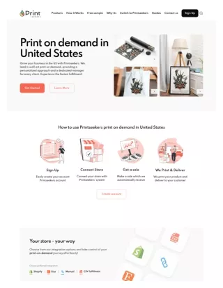 Print on Demand un USA with Printseekers.com