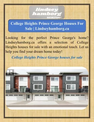 College Heights Prince George Houses For Sale   Lindseyhamborg.ca