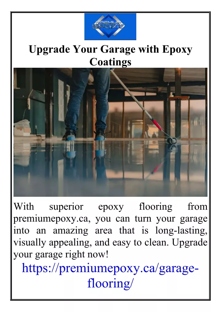 upgrade your garage with epoxy coatings