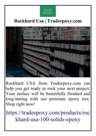 Rockhard Usa  Tradeepoxy.com