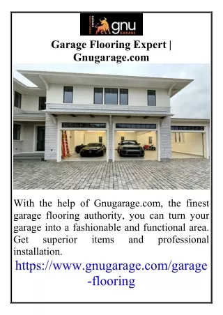 Garage Flooring Expert  Gnugarage.com