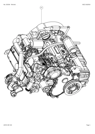 CLAAS AXOS 340-310 TRACTOR Parts Catalogue Manual (SN A2200050-A2219999)