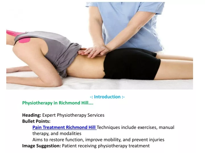 introduction physiotherapy in richmond hill