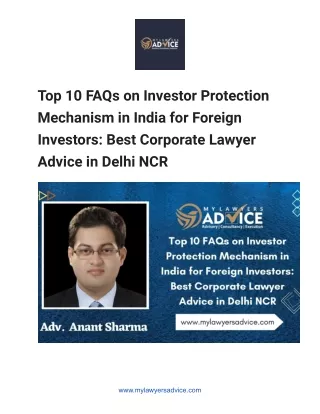 Top 10 FAQs on Investor Protection Mechanism in India