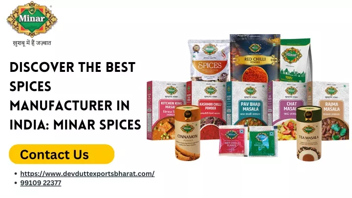 discover the best spices manufacturer in india