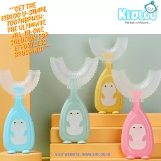 Get the Kidloo U-Shape Toothbrush The Ultimate All-in-One Solution for Effortless Brushing!