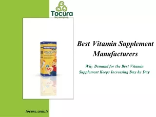 Best Vitamin Supplement Manufacturers