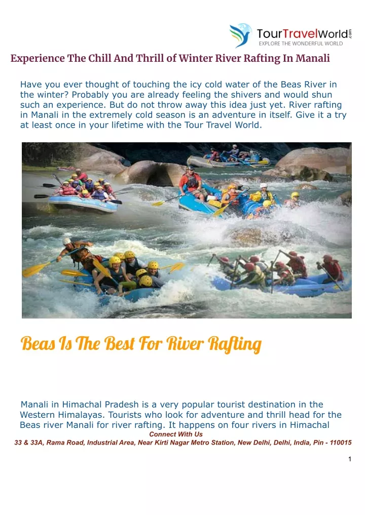 experience the chill and thrill of winter river