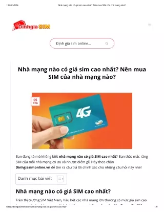 Nhà mạng nào có giá sim cao nhất_ Nên mua SIM của nhà mạng nào_