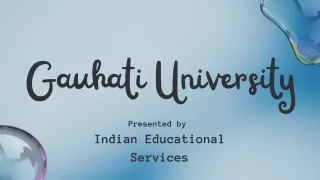 Gauhati University Guwahati