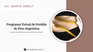 Programa Virtual de Perdida de Peso Argentina