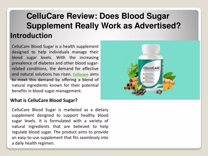 cellucare review does blood sugar supplement