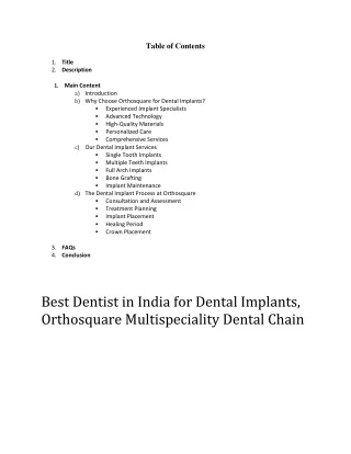 best dentist in india for dental implants