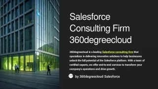 salesforce consulting firm 360degreecloud