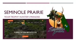 Best Hunting Outfitter in Florida | Seminole Prairie Safaris