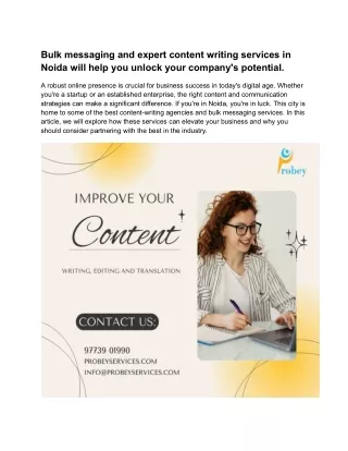 bulk messaging and expert content writing