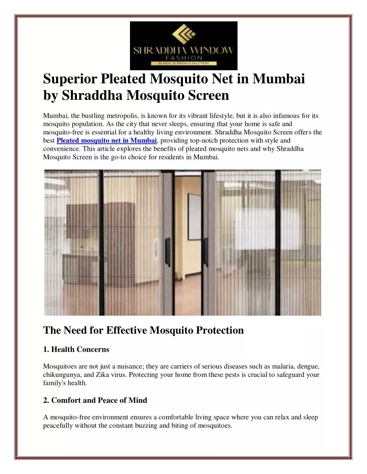 superior pleated mosquito net in mumbai