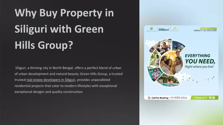 why buy property in siliguri with green hills