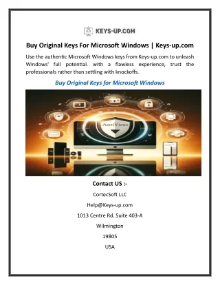 Buy Original Keys For Microsoft Windows | Keys-up.com