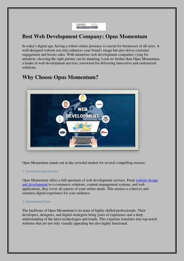 PPT - Best Web Development Company PowerPoint Presentation, free ...
