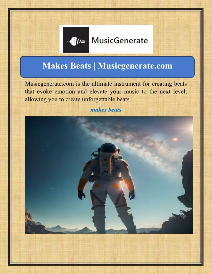 musicgenerate com is the ultimate instrument