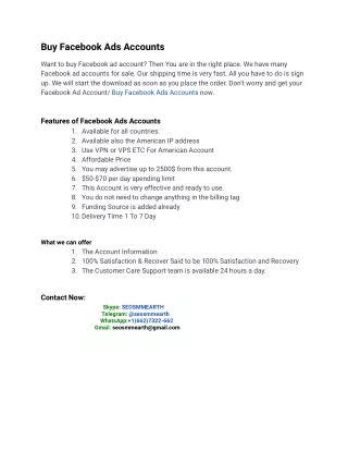 10 Steps To Buy Facebook Ads Accounts