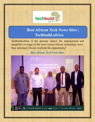 techbuild africa is the premier source