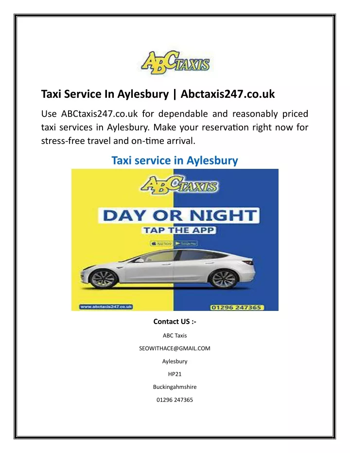 taxi service in aylesbury abctaxis247 co uk