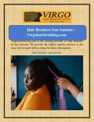 Hair Braiders San Antonio | Virgohairbraiding.com