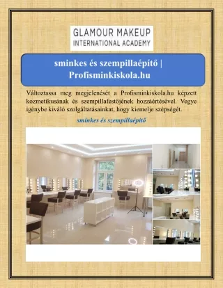 sminkes és szempillaépítő | Profisminkiskola.hu