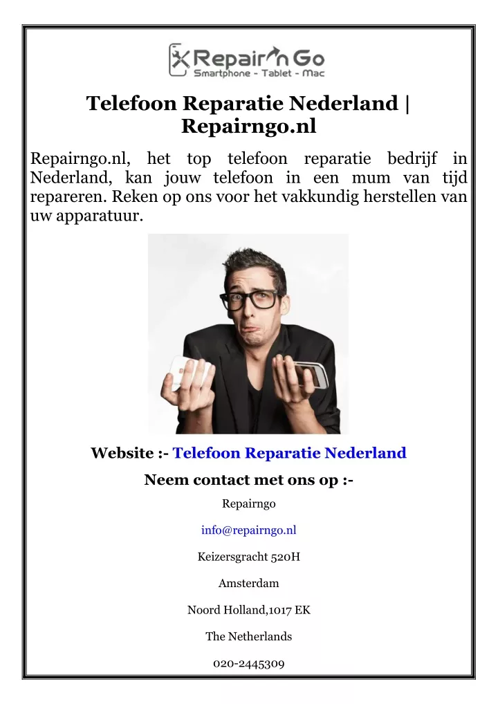 telefoon reparatie nederland repairngo nl