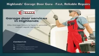 Highlands' Garage Door Guru - Fast, Reliable Repairs