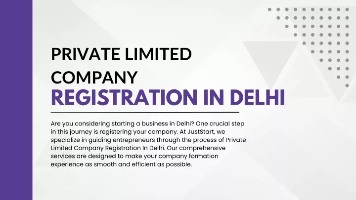 private limited company registration in delhi