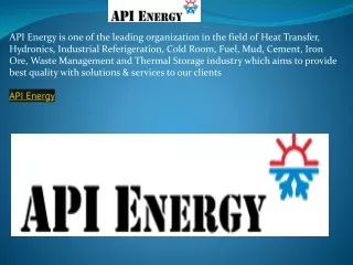 api energy is one of the leading organization