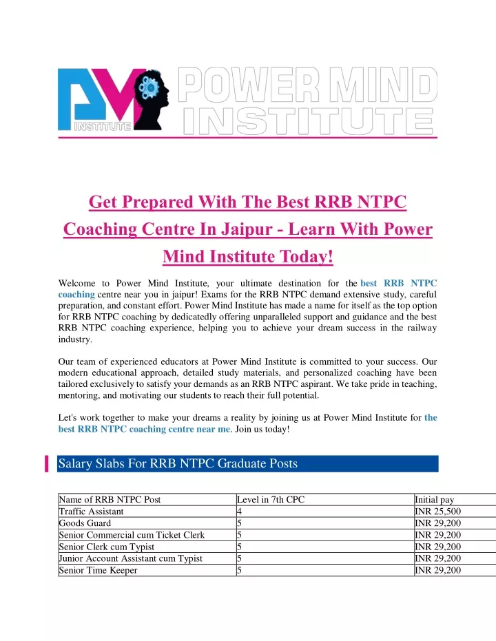 get prepared with the best rrb ntpc coaching