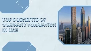 Top 5 Benefits of Company Formation in UAE