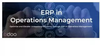 ERP Operation Management