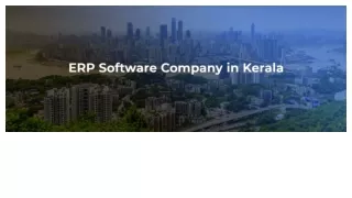 ERP Software Company in Kerala