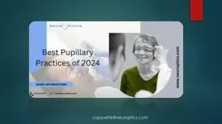 Best Pupillary Practices of 2024