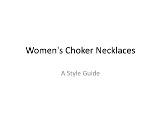 Buy Women's Choker Necklaces Online at Isharya