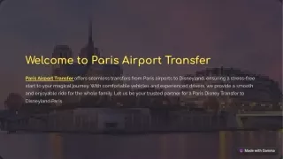 Paris City Tours -Paris Airport Transfer